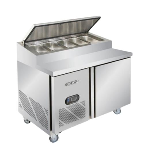 ثلاجة بيتزا ستيل 120 سم ماليزي BERJAYA