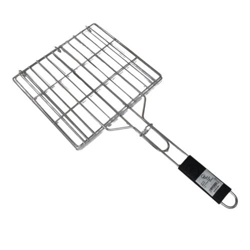 شبك شواية استيل يد اسود 36*30 سم