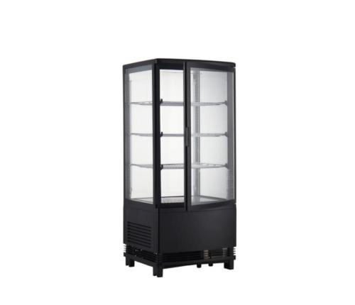 ثلاجة بانكوك جوانب زجاج اسود موديل 78