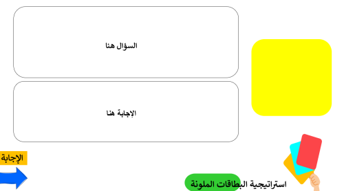 استراتيجية البطاقات الملونة