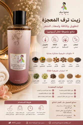 زيت المعجزه ( ب القطران والمحلب ) واعشاب مفيده جدا...