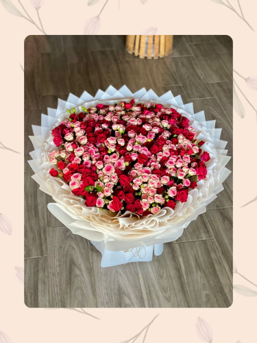 باقة مكس البيبي روز مع سلسال