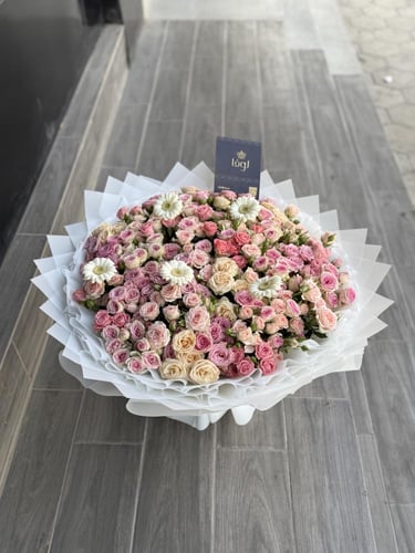 باقة مكس الببي روز & جلبيرا