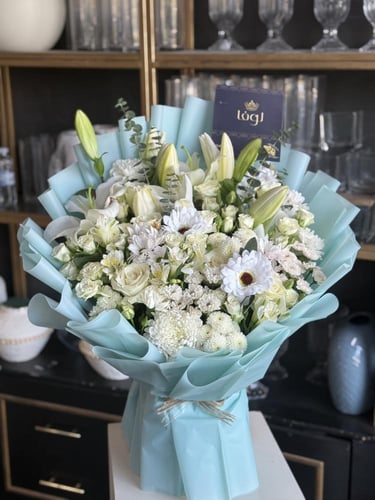 باقة مكس الابيض