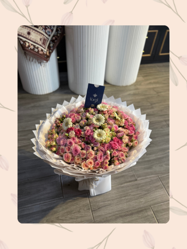 باقة مكس الببي روز & جلبيرا