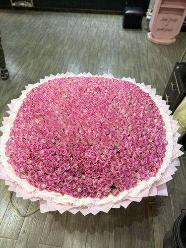 باقة الجوري 1000 ورده