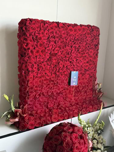 بوكيه الجوري الاحمر 1000ورده