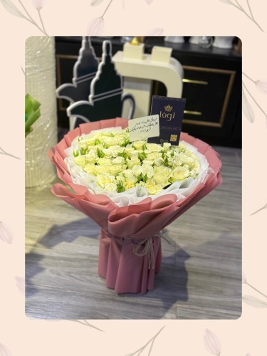 باقة مكس الجوري الابيض