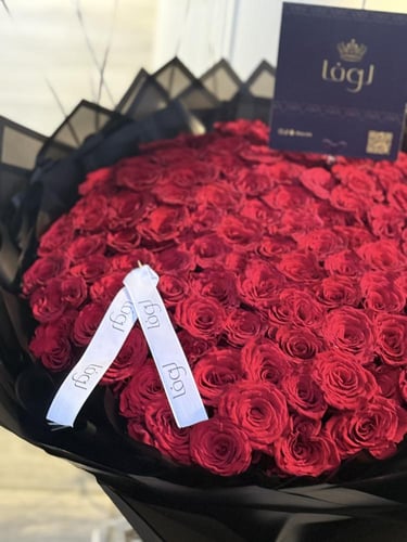 باقة الجوري الاحمر