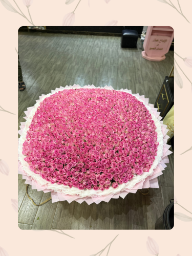 باقة الجوري 1000 ورده