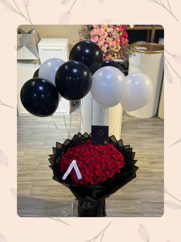 باقة الجوري الاحمر