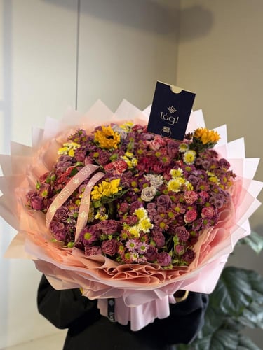 باقة مكس بيبي روز