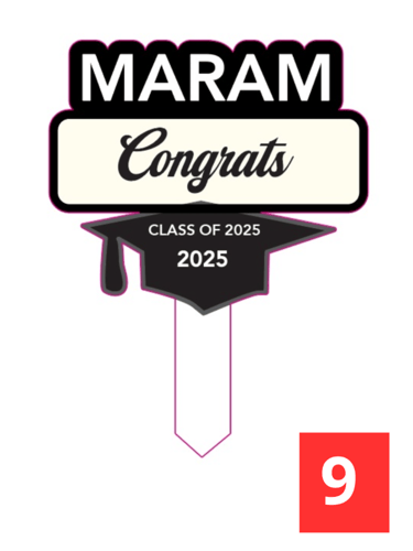 لوحات التخرج مع الاضائة