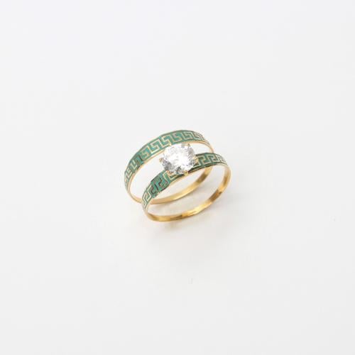 خاتم ذهب تصميم الماس عيار 21 , الوزن (2.61)