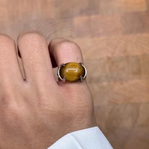 Royal claw ring - Tiger's eye