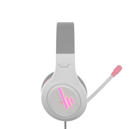 سماعة ميشن MT-HP021 ابيض-وردي