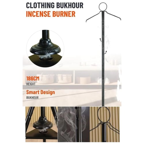 مبخرة وعلاقة ملابس بتصميم عصري وأنيق