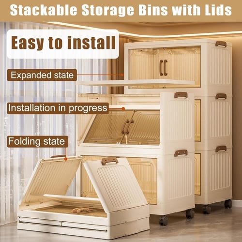 صناديق تخزين مع أغطية - صندوق تخزين قابل للطي مع أ...