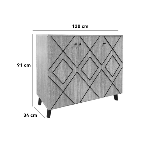 خزانة أحذية أنيقة خشب ماليزي 3 باب 4 ادوار - بعدة...