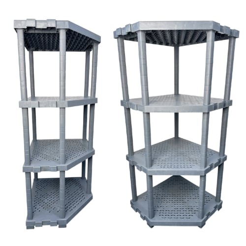 رفوف الزواية بلاستيك مقوّى 4 طبقات لتنظيم المساحات...