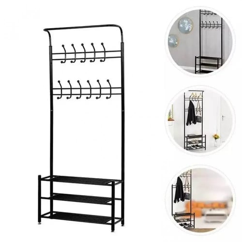 علاقة ملابس رائع مع وحدة رفوف بعدة الوان