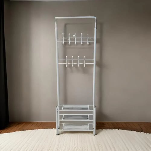 علاقة ملابس رائع مع وحدة رفوف بعدة الوان