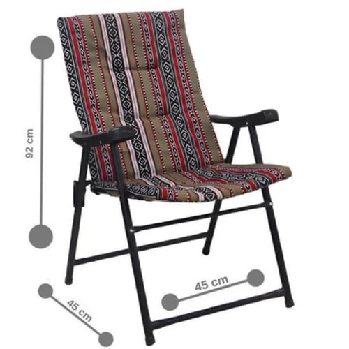 كرسي رحلات وتخييم - بأشكال تراثية بعدة ألوان