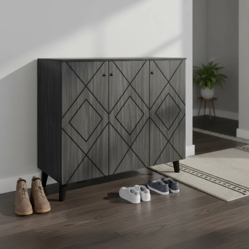 خزانة أحذية أنيقة خشب ماليزي 3 باب 4 ادوار - بعدة...