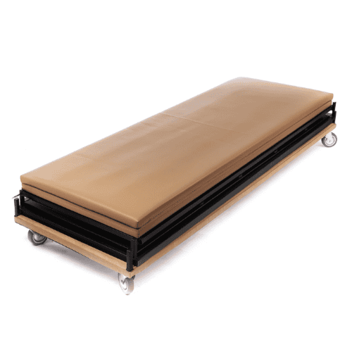 دولاب التخزين PVC بعجلات – 3 رفوف حديدية متينة | م...