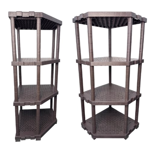 رفوف الزواية بلاستيك مقوّى 4 طبقات لتنظيم المساحات...