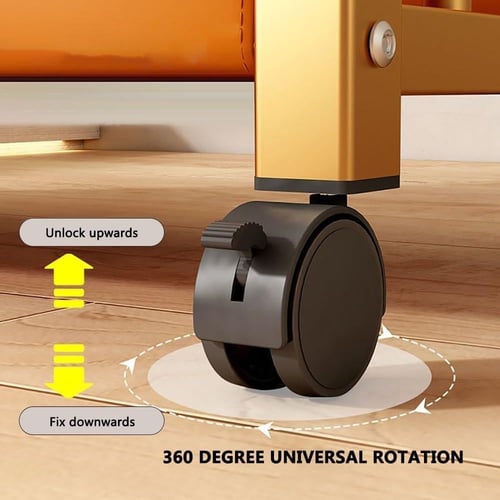 استاند تعليق ملابس بسلة سفلية جلد أسود