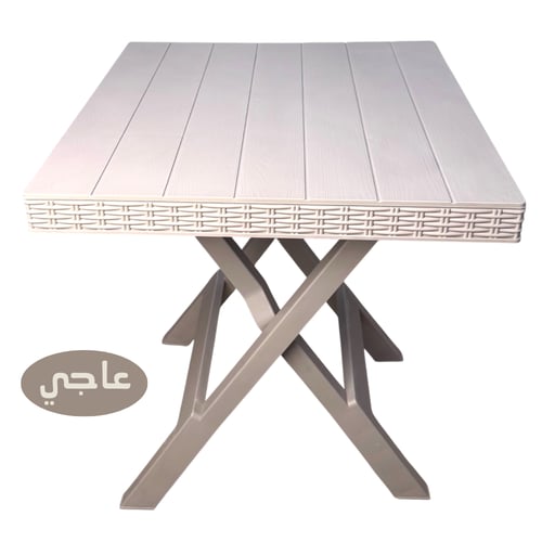 عرض طاولة مع 4 كراسي من الفايبر قابله للطي