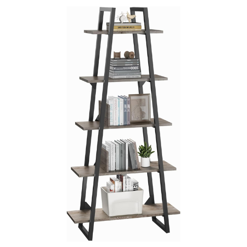 رفوف للكتب 5 طبقات بتصميم أنيق وعصري لتنظيم مكتبتك...