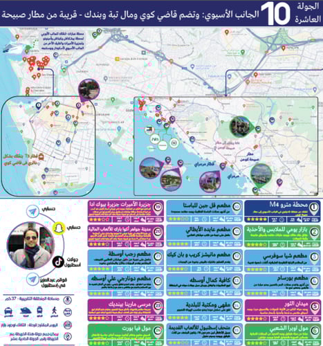 11 جدول جولات رقمية لمدينة إسطنبول (شاملة القوائم)