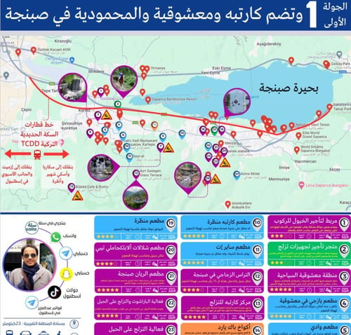 2 جدولين جولات رقمية لمدينة صبنجة (شاملة القوائم)