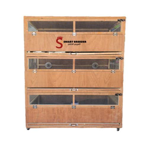 حاضنة خشب 3 أدوار أوتوماتيك بتدفئة ذكية