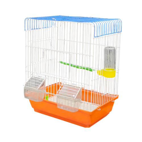 قفص لطيور الزينة مع أكالتين