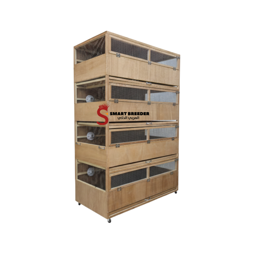 حاضنة خشب 4 أدوار أوتوماتيك بتدفئة ذكية