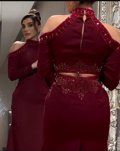 فستان عودي انيق