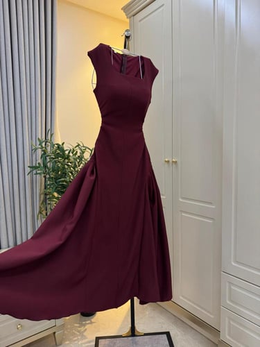 فستان ناعم اكمام كت (5الوان)