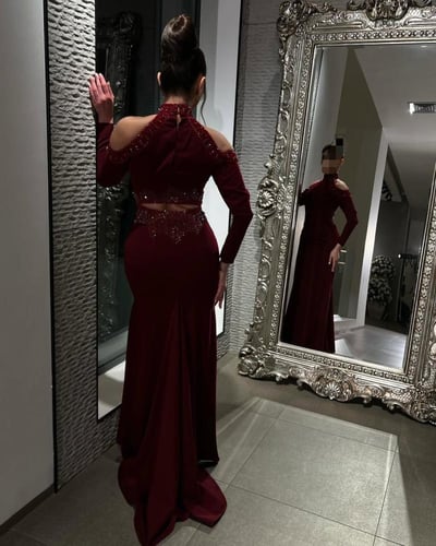 فستان عودي انيق