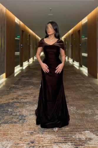 فستان سهره مخمل جلكسي