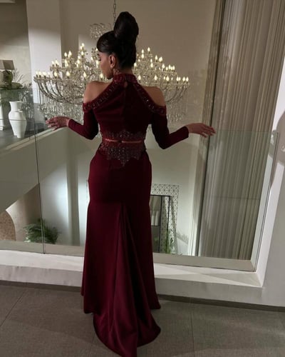 فستان عودي انيق