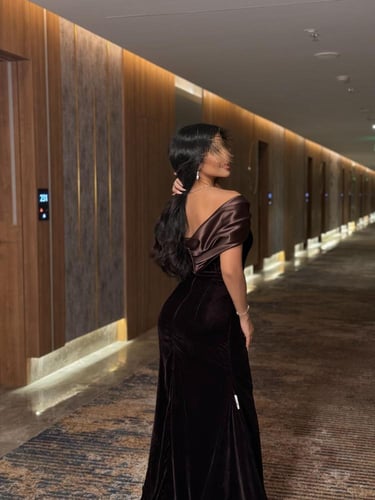 فستان سهره مخمل جلكسي