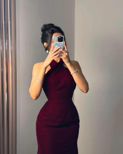 فستان سهره مخمل برغندي