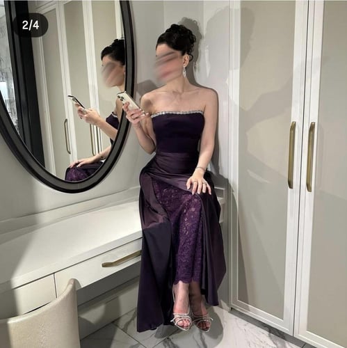 فستان موف ناعم