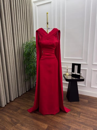 فستان احمر كرب