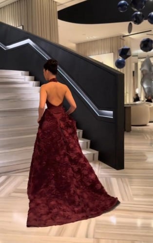 فستان سهره عودي مميز