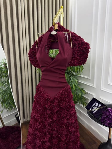 فستان سهره عودي مميز