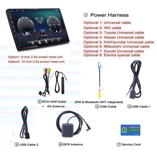 Idrive M80 4+64 Carplay+Auto 9 شاشة عمومي تسعة انش